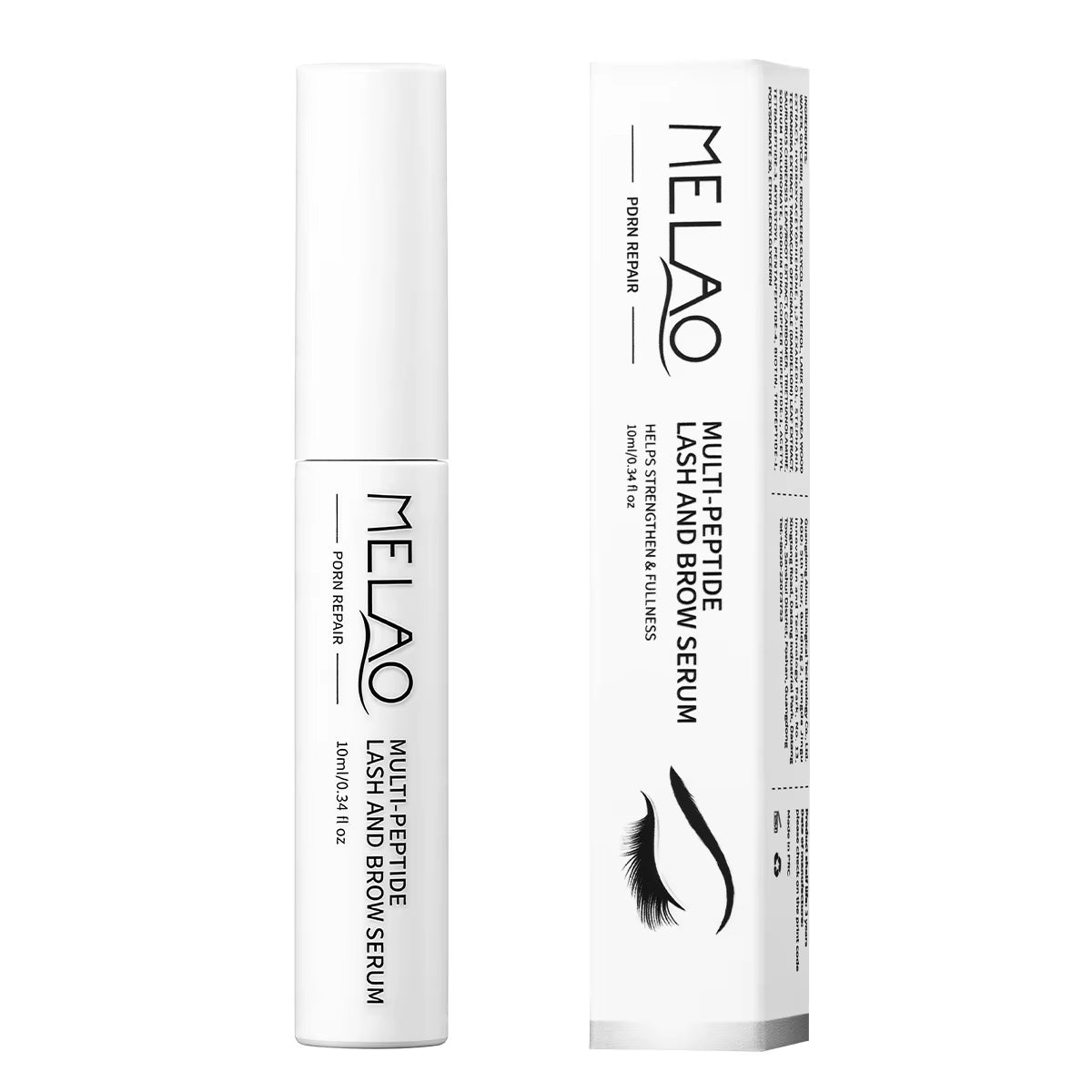 Custom Logo Multi-Peptides Complex Deeply Conditions Improves Lash Elasticity Reduce Breakage and Fallout Peptide Eyelash Serum