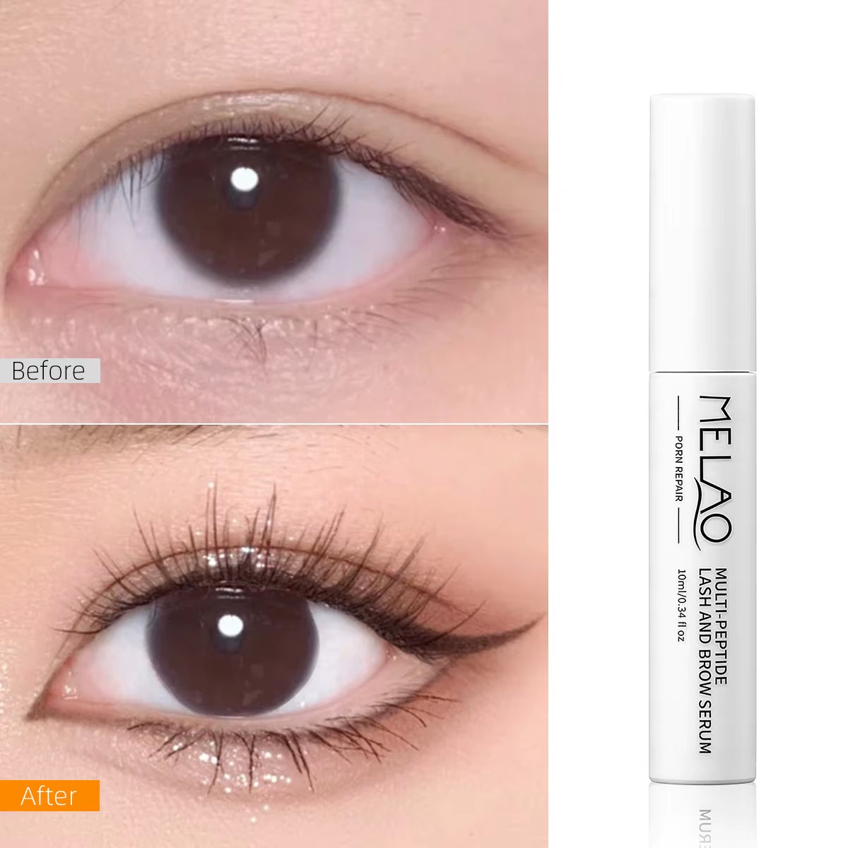 Custom Logo Multi-Peptides Complex Deeply Conditions Improves Lash Elasticity Reduce Breakage and Fallout Peptide Eyelash Serum