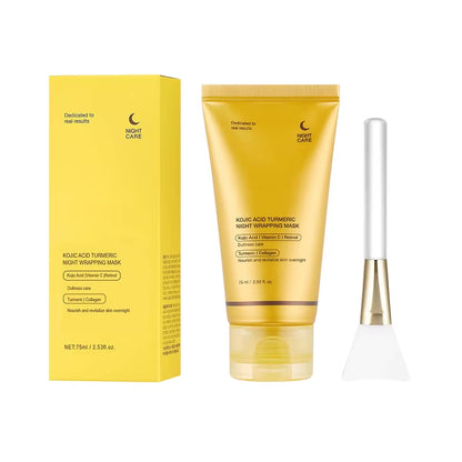 75Ml Face Care Wrapping Peel off Mask Moisturizing Brighten Hydrating Smooth Face Firming Skin Care Mask with Brush