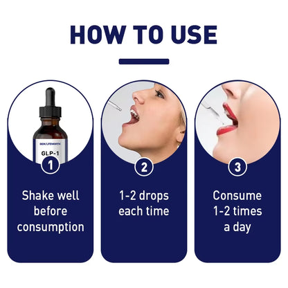 Lifeworth OEM GLP-1 Liquid Drops Supplement Supports Metabolic Gut & Digestive Health Immune & Energy for Adults