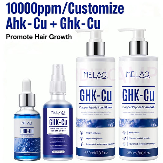 Private Label Natural Scalp Treatment Ahkcu Serum Dht Blocker Ghk-Cu Copper Peptide for Hair Regrowth