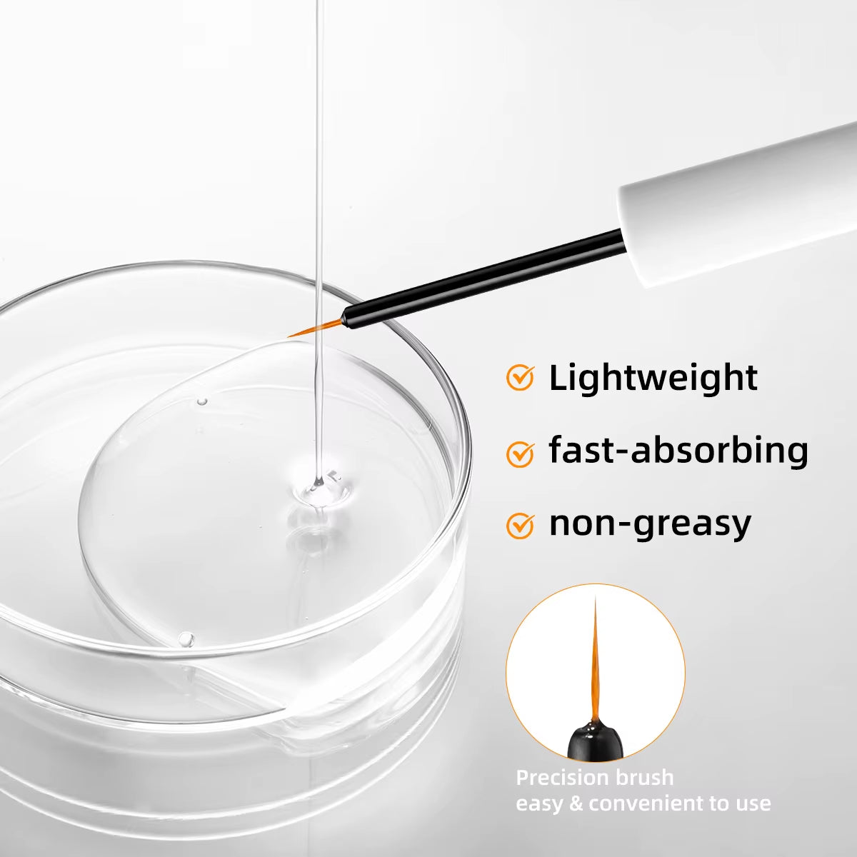 Custom Logo Multi-Peptides Complex Deeply Conditions Improves Lash Elasticity Reduce Breakage and Fallout Peptide Eyelash Serum