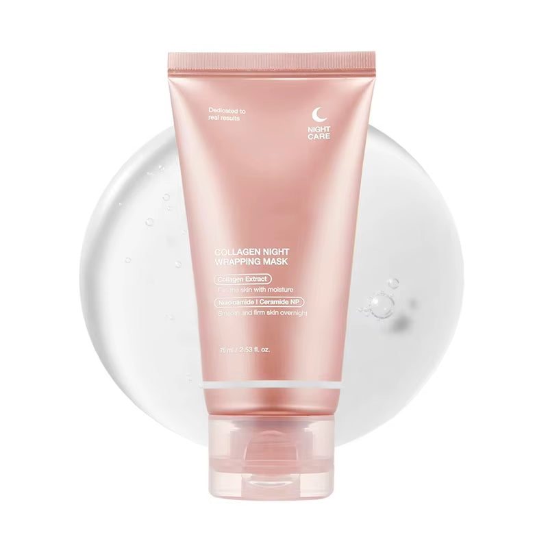 75Ml Face Care Wrapping Peel off Mask Moisturizing Brighten Hydrating Smooth Face Firming Skin Care Mask with Brush